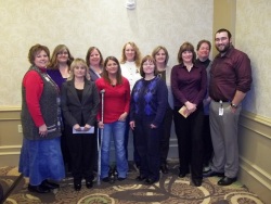 Honorees from Local 129-Alma and Local President Janice Smith